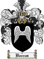 Baccus coat of arms family crest download