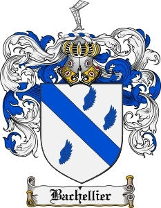 Bachellier coat of arms family crest download