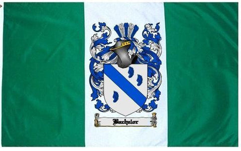 Bachelor family crest coat of arms flag