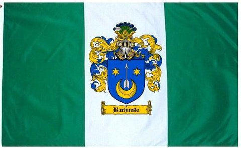 Bachinski family crest coat of arms flag