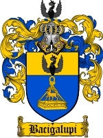 Bacigalupi coat of arms family crest download