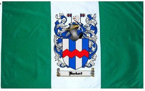 Backert family crest coat of arms flag