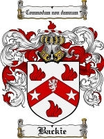 Backie coat of arms family crest download
