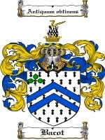 Bacot coat of arms family crest download