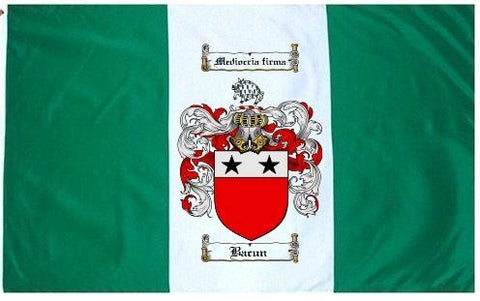 Bacun family crest coat of arms flag
