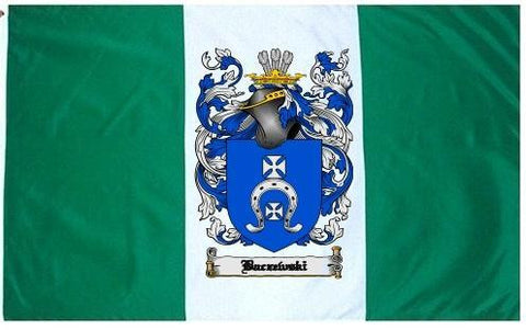 Baczewski family crest coat of arms flag