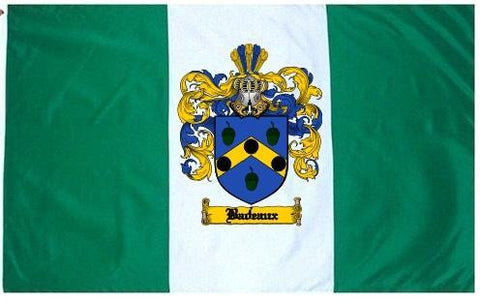 Badeaux family crest coat of arms flag