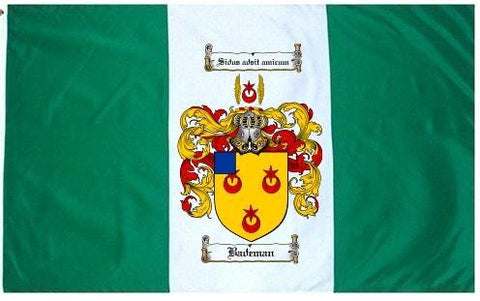 Bademan family crest coat of arms flag