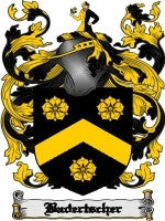 Badertscher coat of arms family crest download