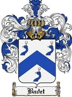 Badet coat of arms family crest download