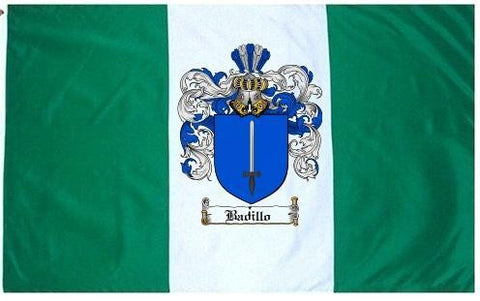 Badillo family crest coat of arms flag