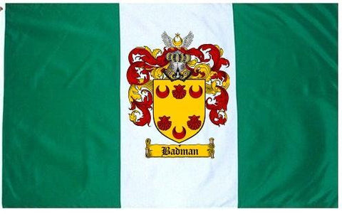 Badman family crest coat of arms flag