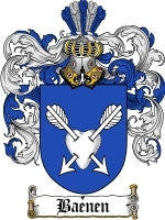 Baenen coat of arms family crest download