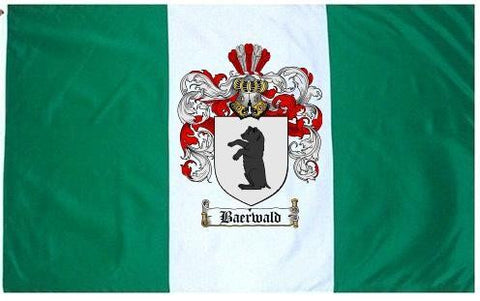 Baerwald family crest coat of arms flag