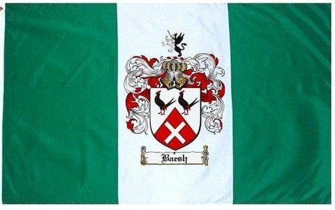 Baesh family crest coat of arms flag