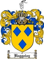 Baggelay coat of arms family crest download