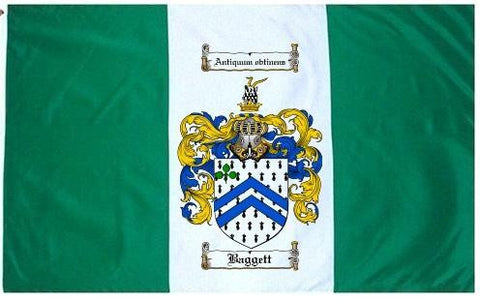 Baggett family crest coat of arms flag