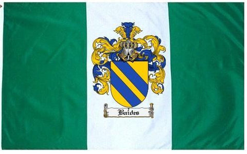 Baides family crest coat of arms flag