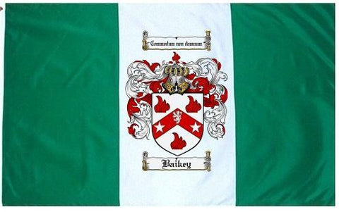 Baikey family crest coat of arms flag