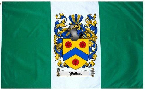 Bailon family crest coat of arms flag