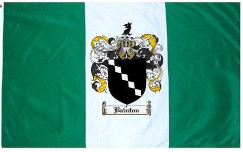 Bainton family crest coat of arms flag