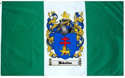 Bakalian family crest coat of arms flag