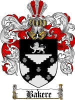 Bakere coat of arms family crest download