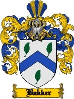 Bakker coat of arms family crest download