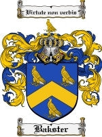 Bakster coat of arms family crest download