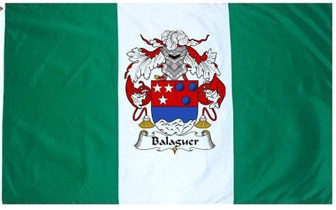 Balaguer family crest coat of arms flag