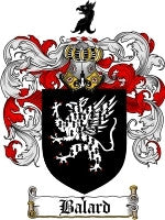 Balard coat of arms family crest download