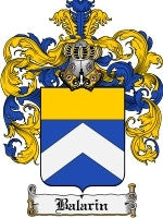 Balarin coat of arms family crest download