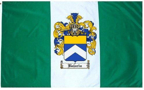 Balarin family crest coat of arms flag