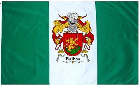Balboa family crest coat of arms flag