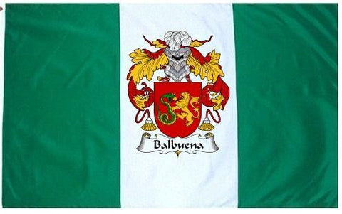 Balbuena family crest coat of arms flag