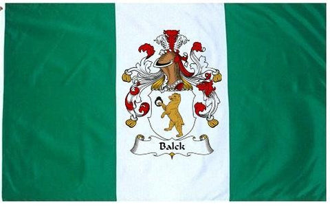 Balck family crest coat of arms flag