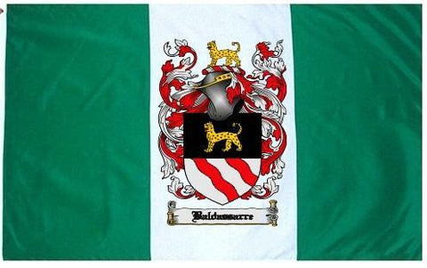 Baldassarre family crest coat of arms flag
