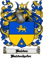 Balden coat of arms family crest download