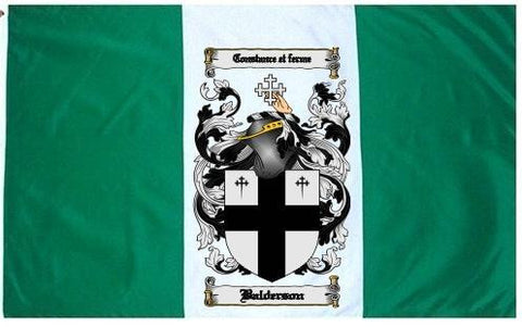Balderson family crest coat of arms flag