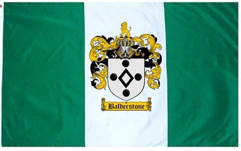 Balderstone family crest coat of arms flag