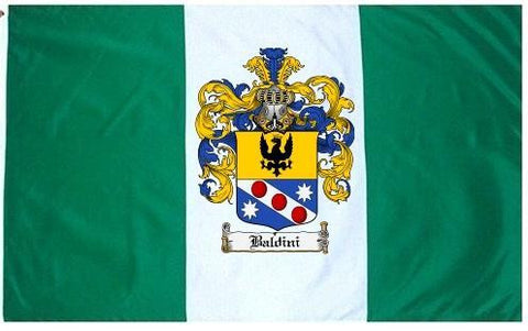 Baldini family crest coat of arms flag