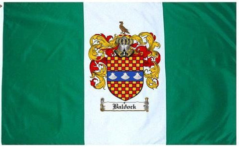 Baldock family crest coat of arms flag