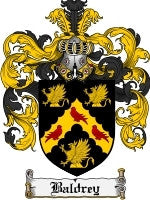 Baldrey coat of arms family crest download