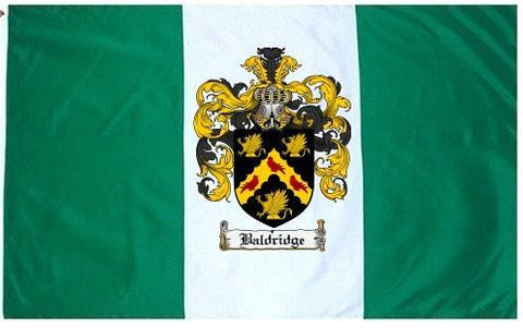 Baldridge family crest coat of arms flag