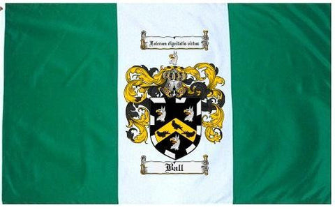 Ball family crest coat of arms flag
