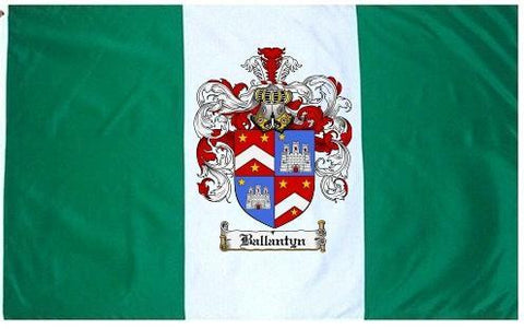 Ballantyn family crest coat of arms flag