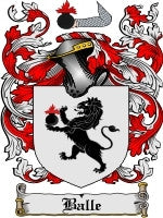 Balle coat of arms family crest download