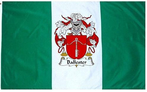 Ballester family crest coat of arms flag