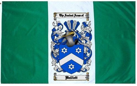 Balliett family crest coat of arms flag