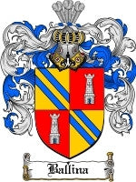 Ballina coat of arms family crest download